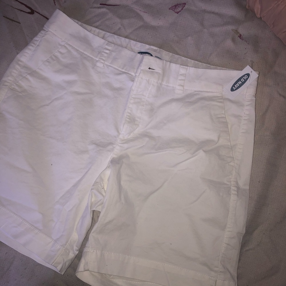 white old navy shorts